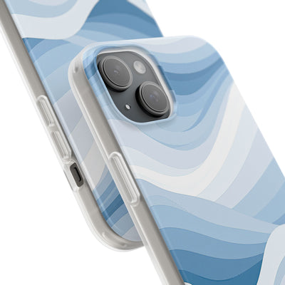 Blue Lite Phone Case for iPhone - Glacial Indigo Flow