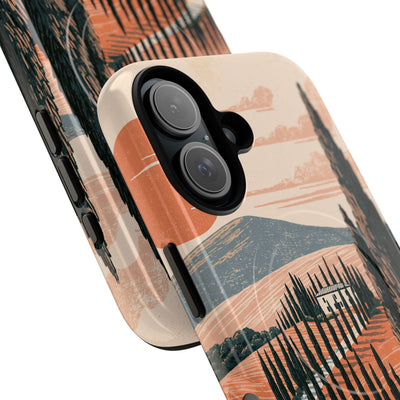 Orange Tough 2.0 Magsafe Phone Case for iPhone - Terracotta Ridge Trail