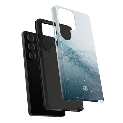 Teal Tough Phone Case for Samsung - Cyan Vector Lattice