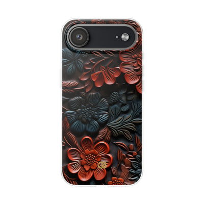 Carved Earth Bloom · Soft Phone Case for iPhone