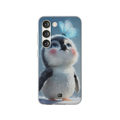 Frosty Penguin Glow · Soft Phone Case for Samsung