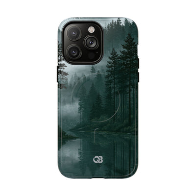 Green Tough 2.0 Magsafe Phone Case for iPhone - Misty Evergreen Mirror