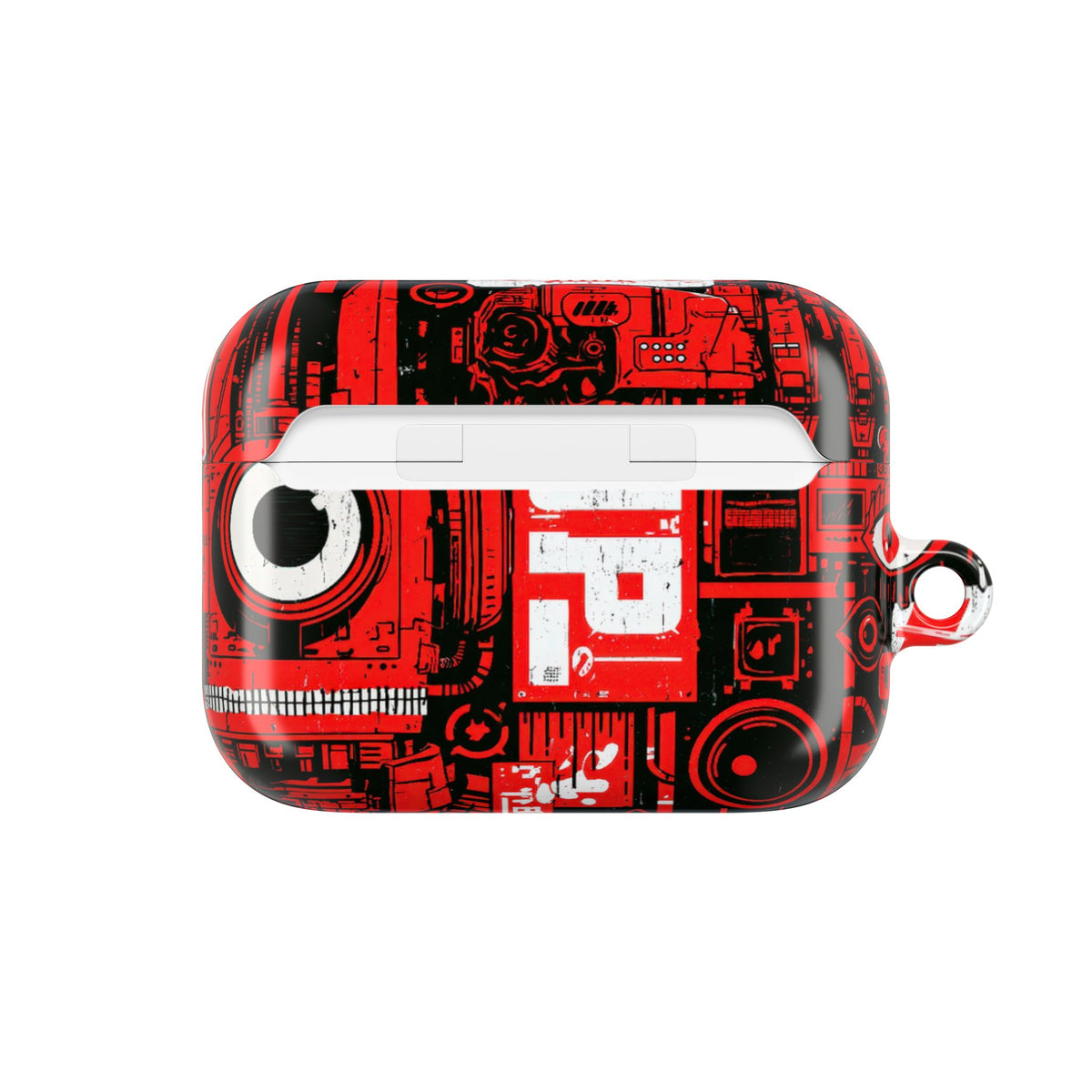 Neo Mecha Collage · Hard Case for AirPods & AirPods Pro · Red