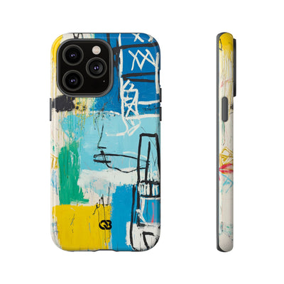 Azure Urban Scribble · Tough Phone Case for iPhone