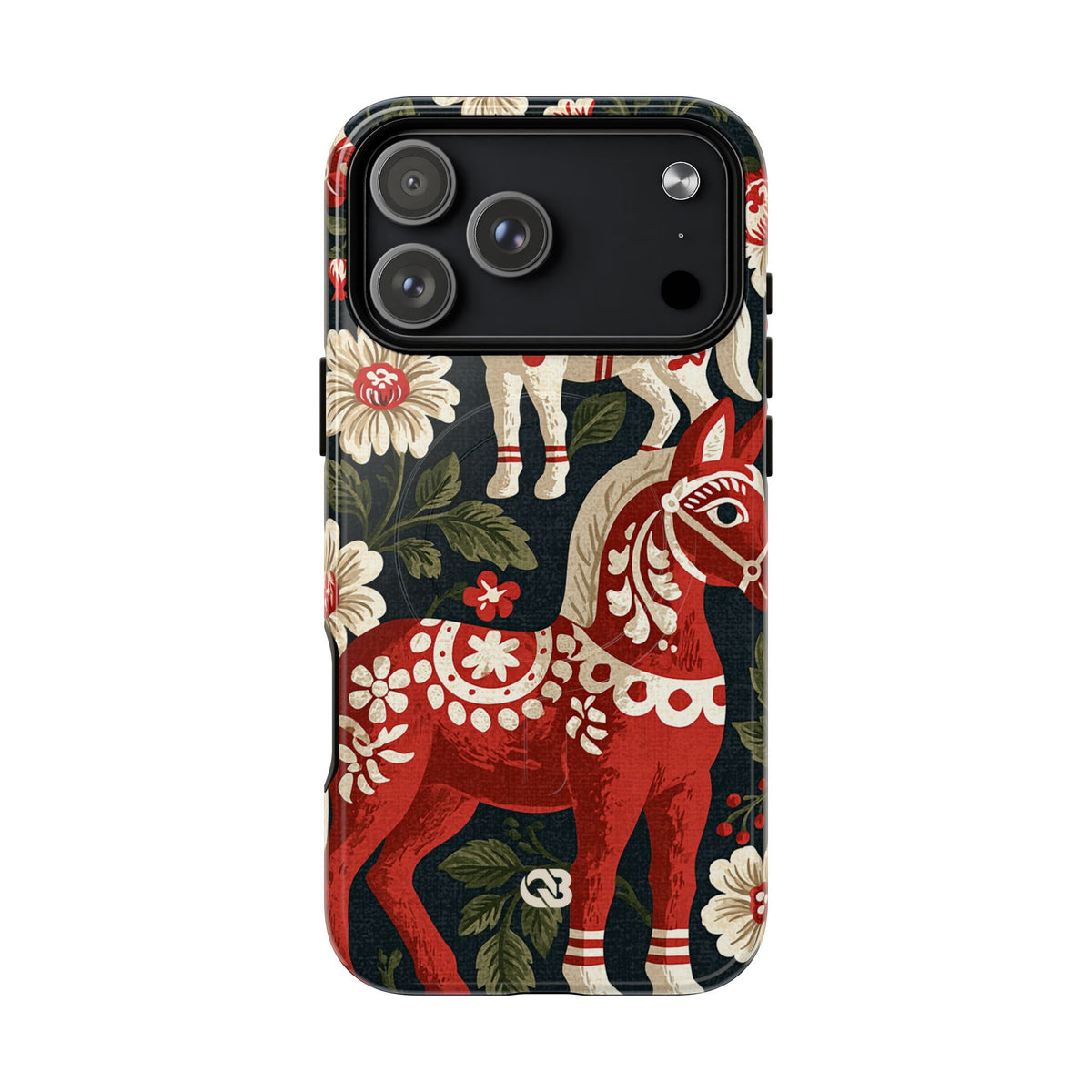 Nordic Dala Meadow · Tough 2.0 Magnetic Phone Case for iPhone · Red