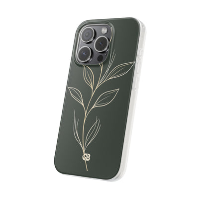 Minimal Botanical Stem · Lite Phone Case for iPhone ·  Green