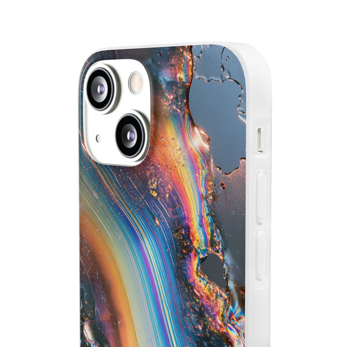 Prismatic Aura Flow · Lite Phone Case for iPhone ·  Blue