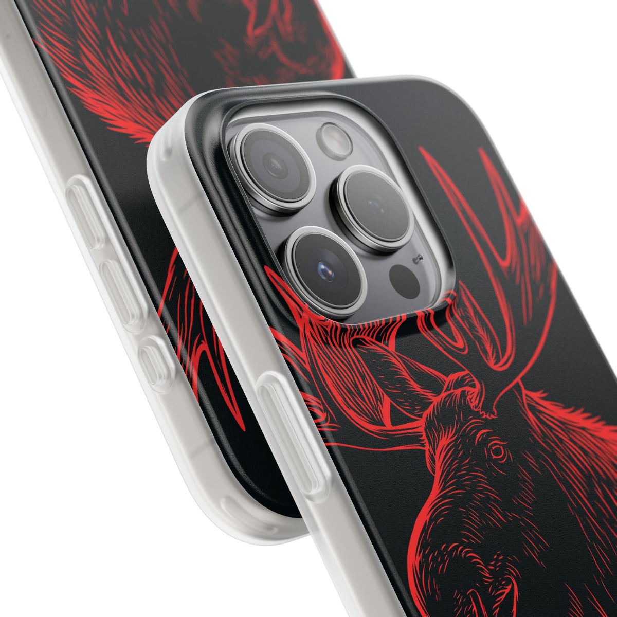 Nordic Elk · Lite Phone Case for iPhone ·  Black
