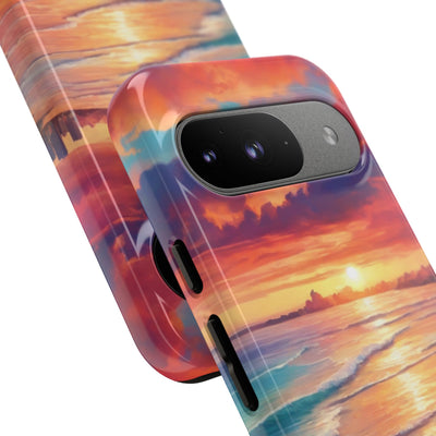 Crimson Shore Horizon · Tough Phone Case for Google Pixel