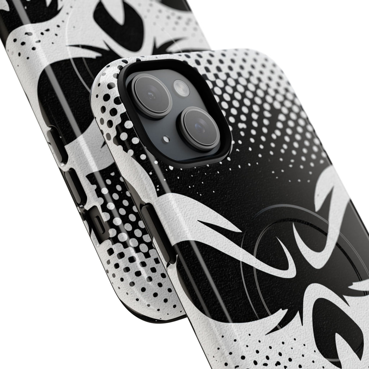Phantom Halftone · Tough 2.0 Magnetic Phone Case for iPhone · Black