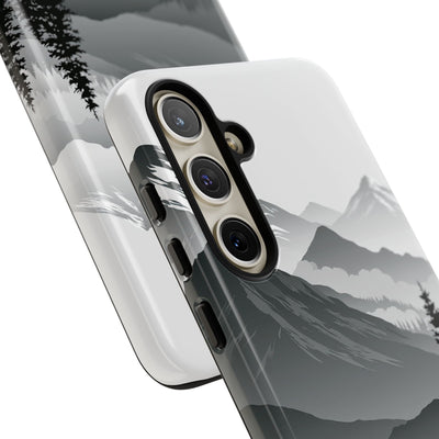 Grey Tough Phone Case for Samsung - Granite Ridge Mist