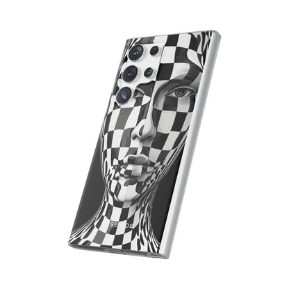 Checkered Face Samsung S23 Ultra Case - Soft