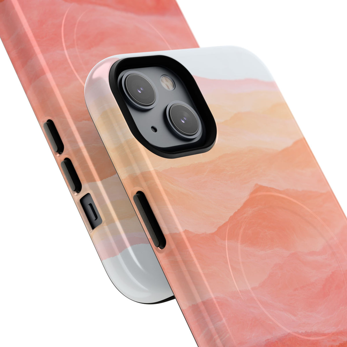 Alpenglow Ridge Vista · Tough 2.0 Magnetic Phone Case for iPhone · Orange