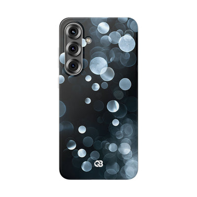Black Lite Phone Case for Samsung - Silver Orbit Glow