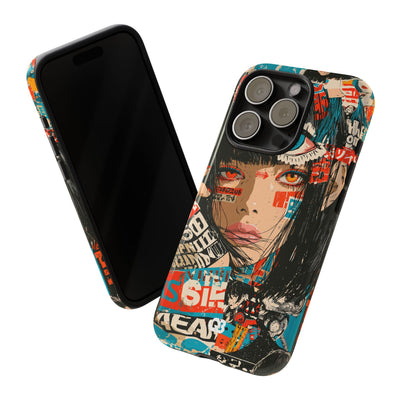 Shibuya Street Collage · Tough Phone Case for iPhone · Red