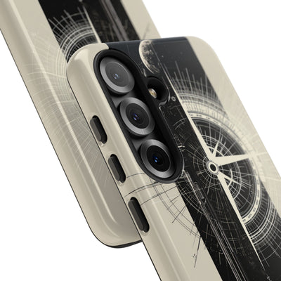 Beige Tough Phone Case for Samsung - Zenith Vector Spire