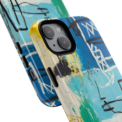 Azure Urban Scribble · Tough+ Phone Case for iPhone · Magsafe