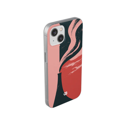 Pink Lite Phone Case for iPhone - Cinder Rose Plume