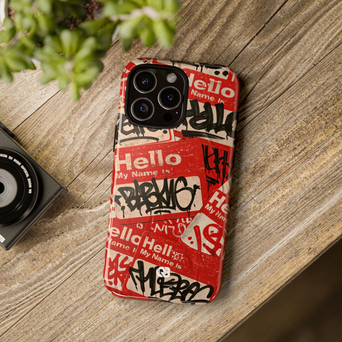 Slap Tag Collage · Tough Phone Case for iPhone · Red