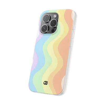 Pastel Ripple Flow · Soft Phone Case for iPhone