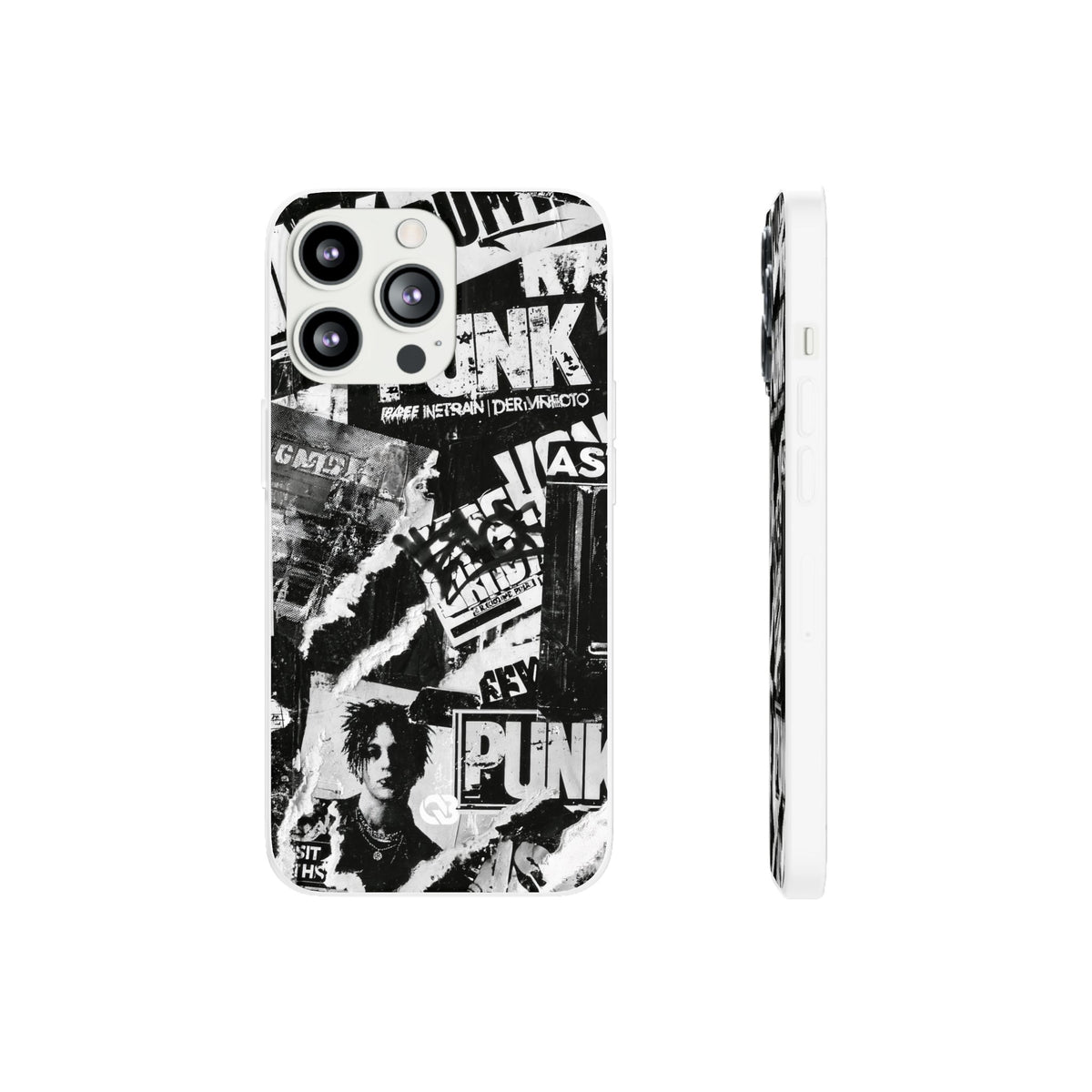 Underground Punk Collage · Lite Phone Case for iPhone ·  Black