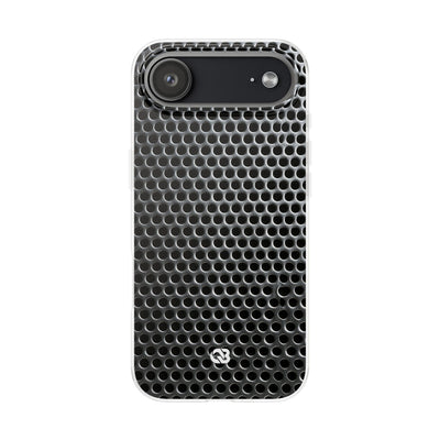 Brushed Perforated Steel · Lite Phone Case for iPhone ·  Silver