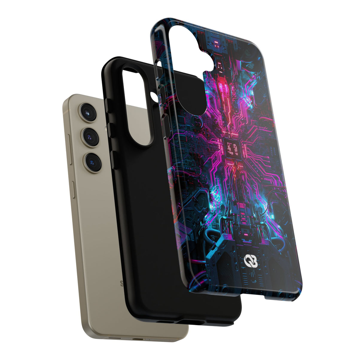 Neural Circuit Core · Tough Phone Case for Samsung · Black