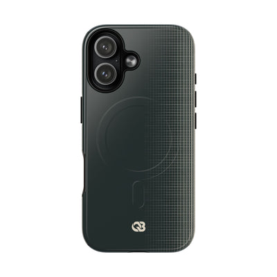Grey Tough 2.0 Magsafe Phone Case for iPhone - Charcoal Tech Grid