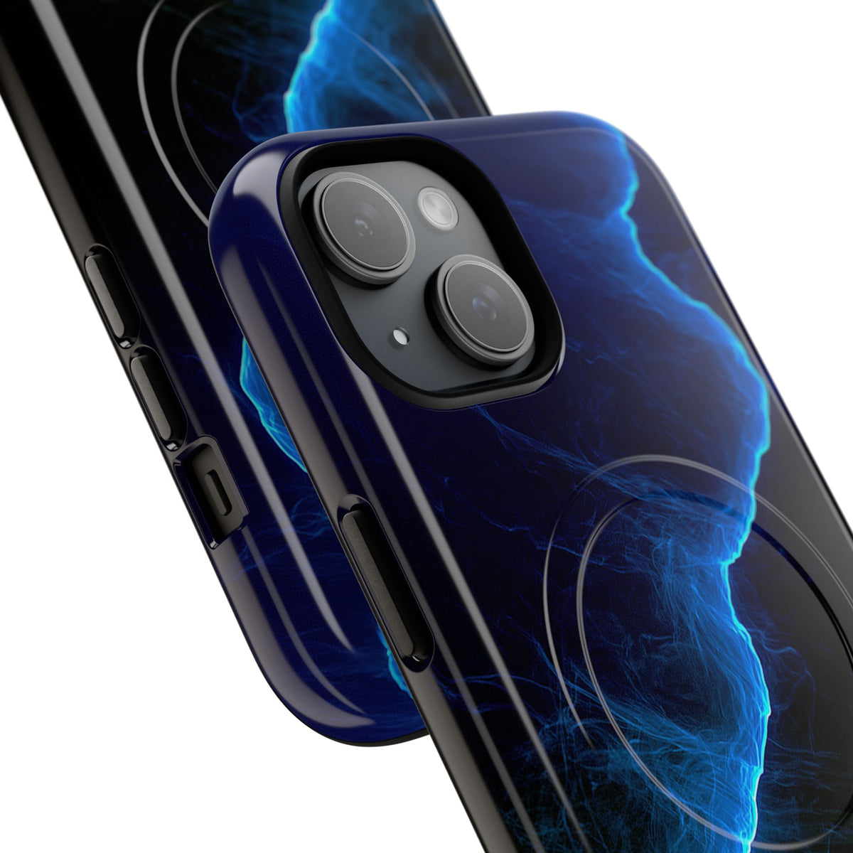 Electric Azure Drift · Tough 2.0 Magnetic Phone Case for iPhone · Blue