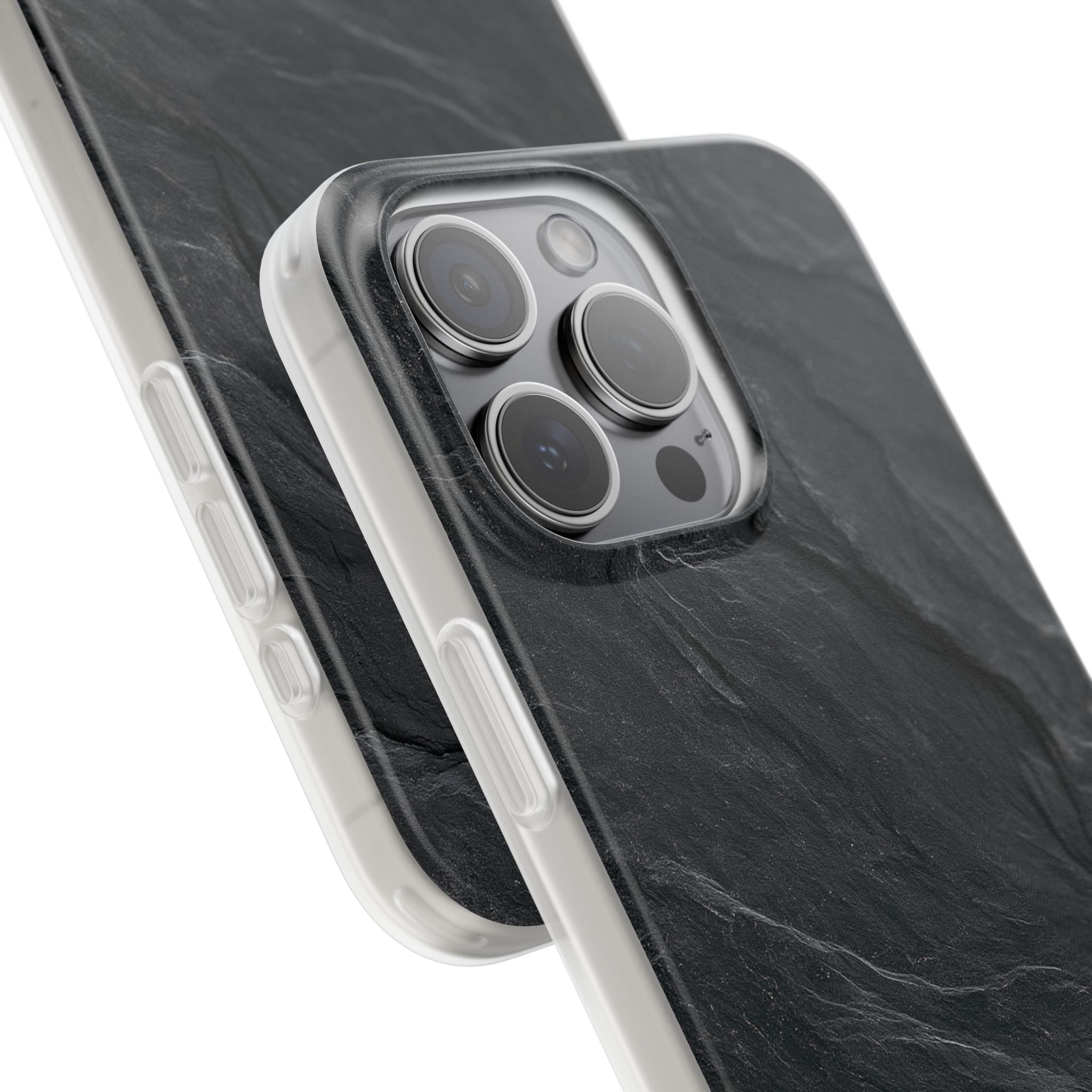 Black Lite Phone Case for iPhone - Midnight Slate Ridge