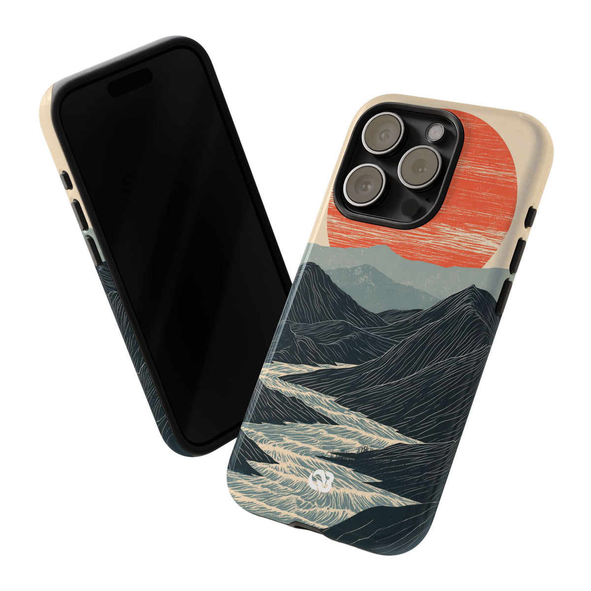 Crimson Ridge Horizon · Tough Phone Case for iPhone · Black