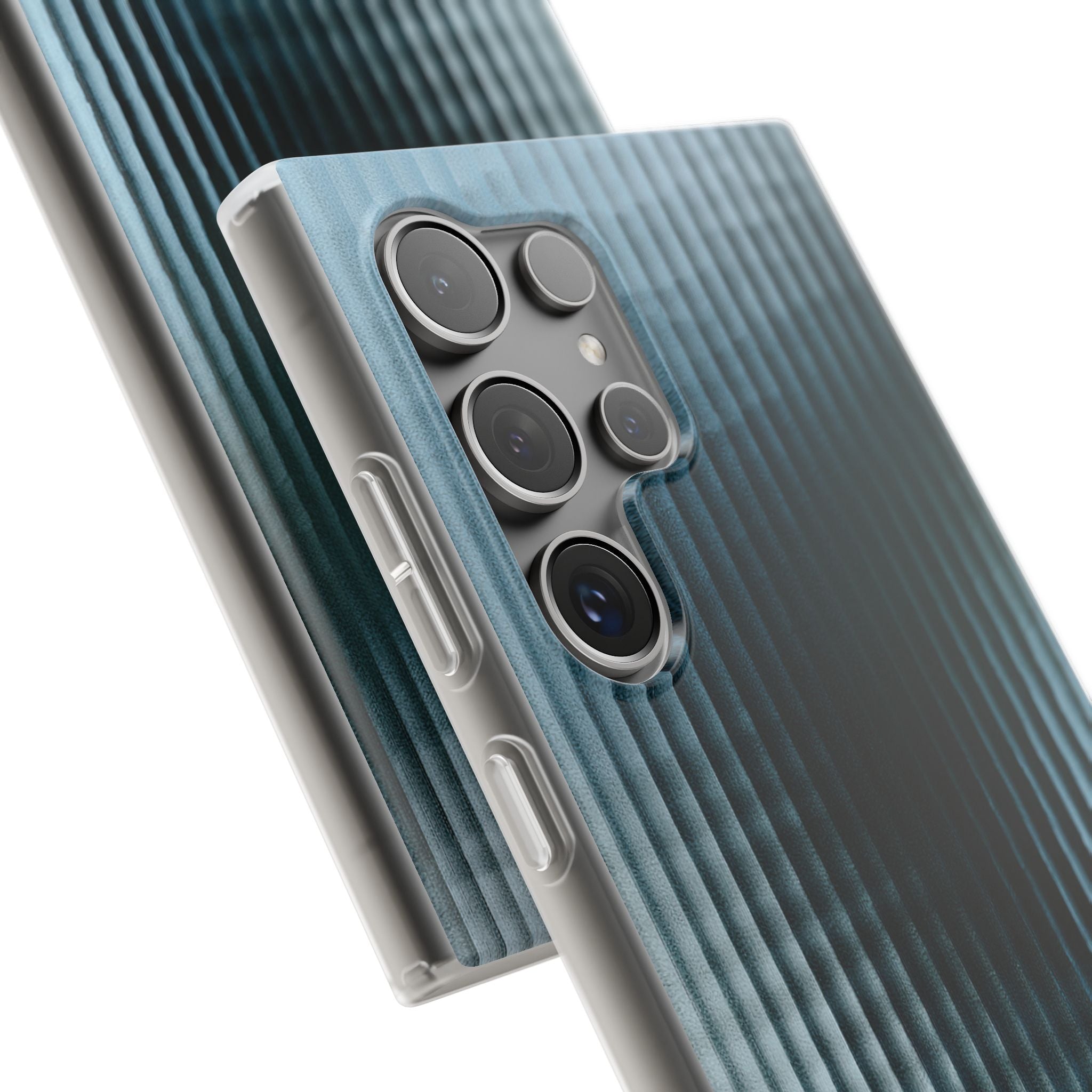 Blue Lite Phone Case for Samsung - Glacial Reeded Glass