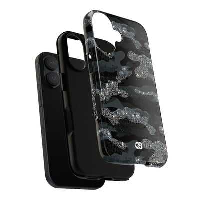 Glitter Shadow Camo · Tough Phone Case for iPhone · Black