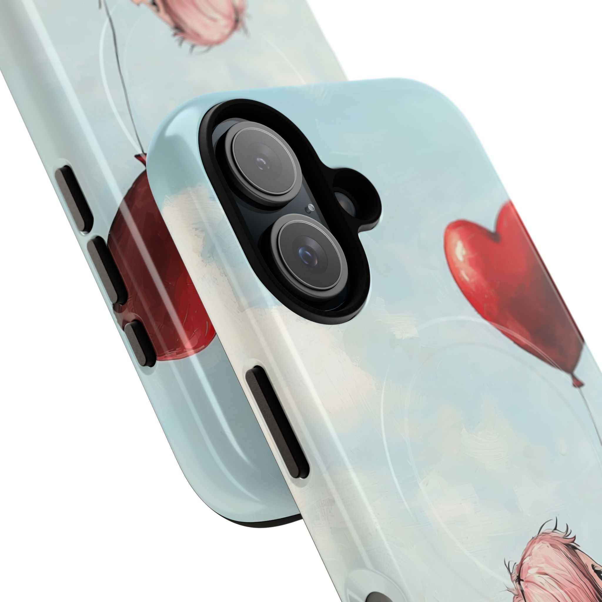 Heart Balloon Glow iPhone 16 Case - Tough+