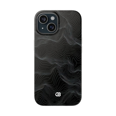 Obsidian Contour Elevation · Lite Phone Case for iPhone ·  Black