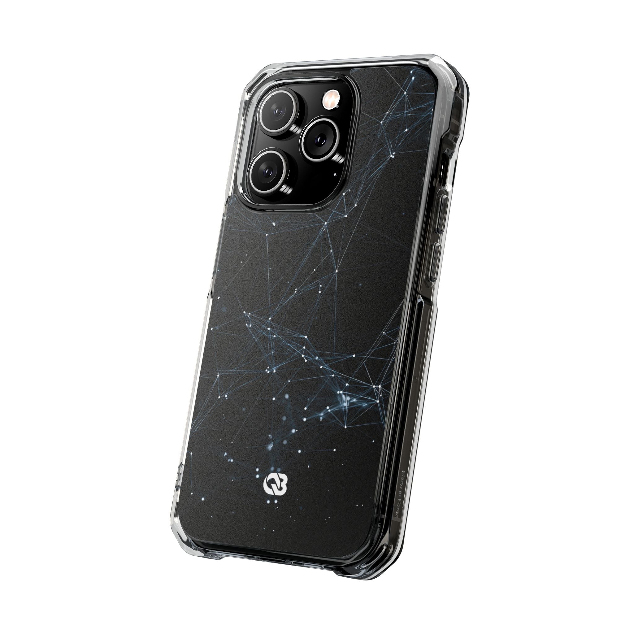 Black Impact MagSafe Phone Case for iPhone - Arctic Neural Mesh
