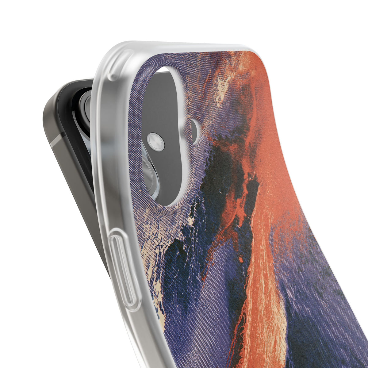Solar Aura Drift · Lite Phone Case for iPhone ·  Orange