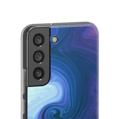Azure Fluid Swirl · Lite Phone Case for Samsung · Blue
