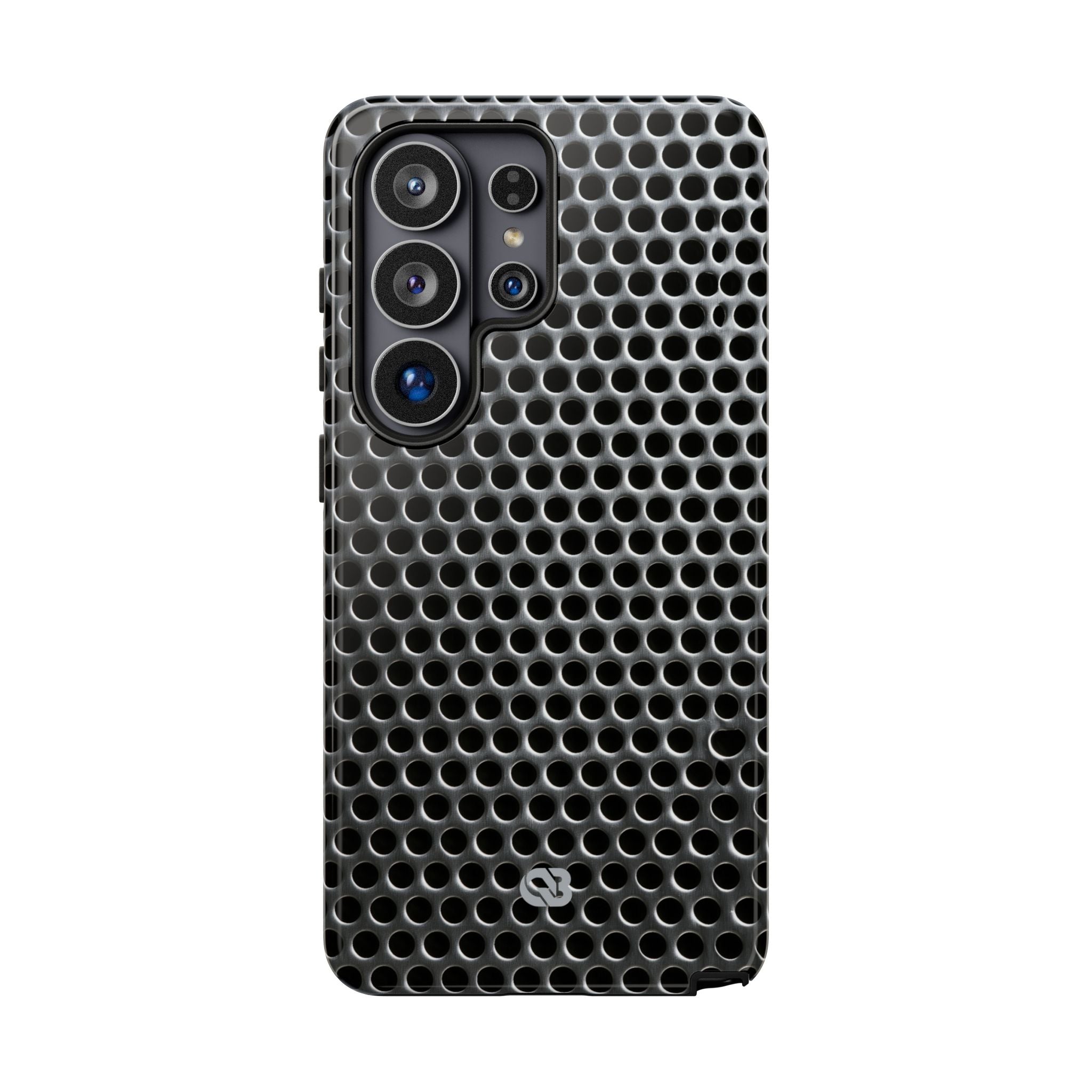 Silver Tough Phone Case for Samsung - Brutalist Steel Mesh