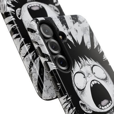 Chaotic Monochrome Scream · Tough Handyhülle für Samsung