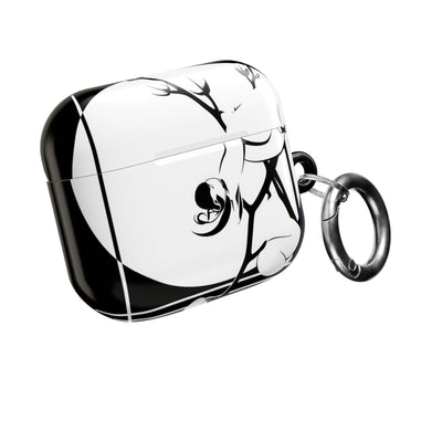 Nocturne Orchid Bloom · Hard Case for AirPods & AirPods Pro · Black