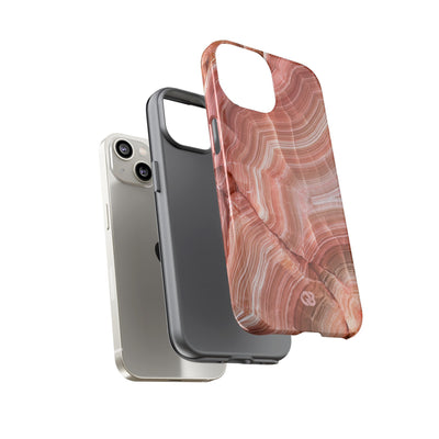 Blushing Rose Strata · Tough Phone Case for iPhone · Pink