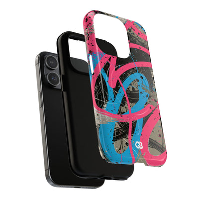 Cyber Splatter Flow · Tough 2.0 Magnetic Phone Case for iPhone · Pink