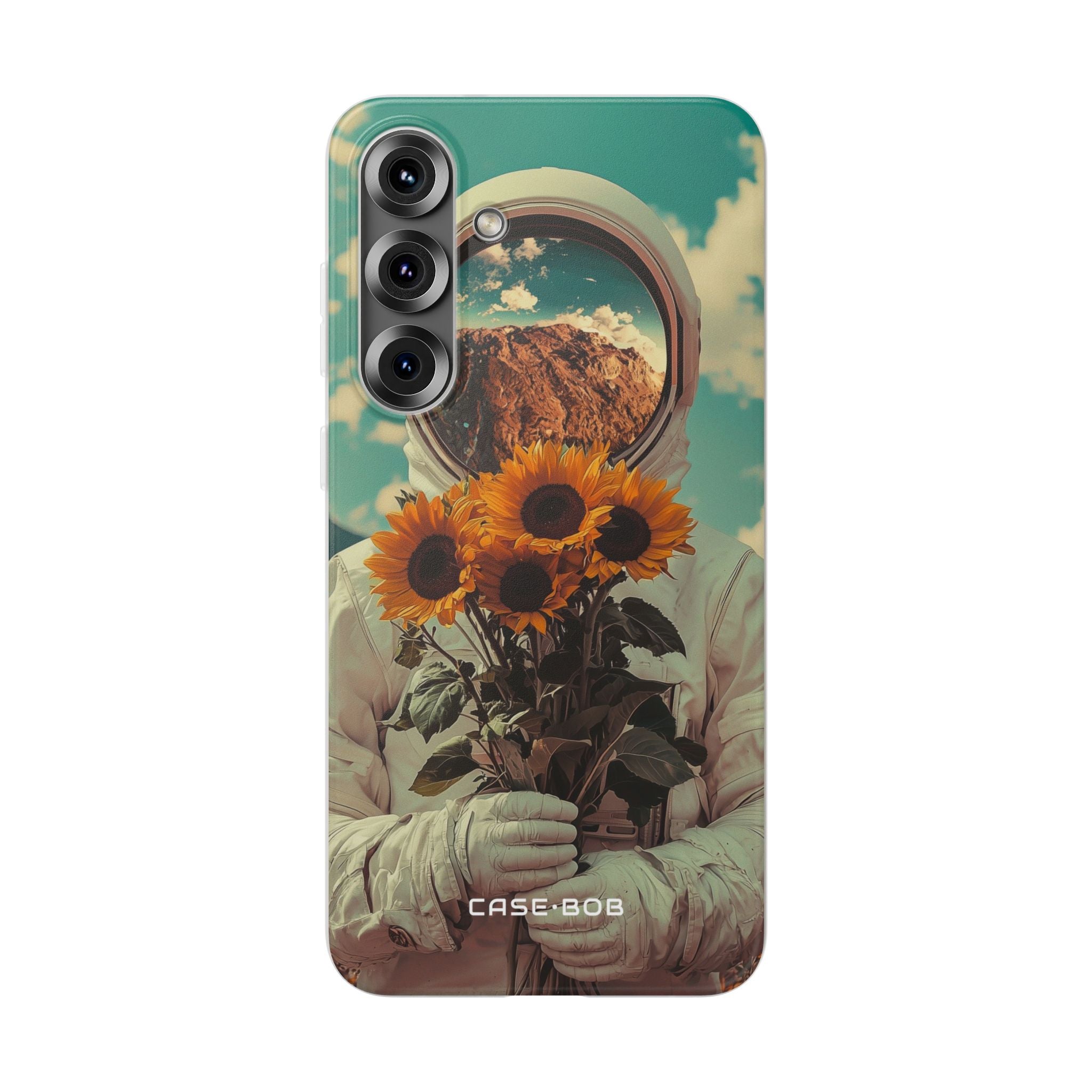 Sunflower Astronaut Samsung S25 Plus Case - Soft
