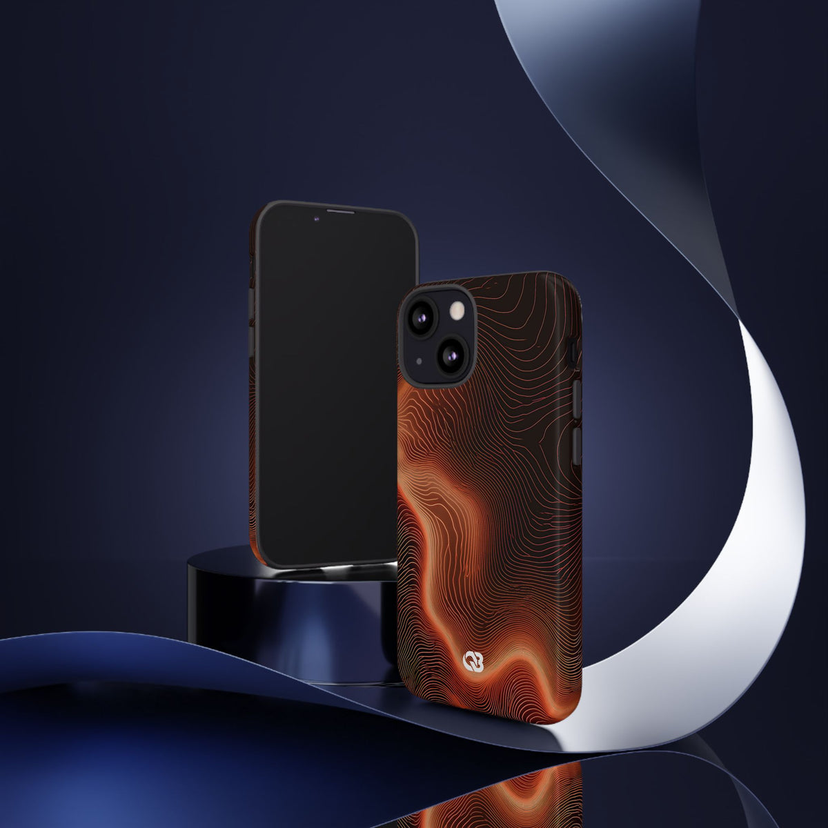 Caldera Ridge · Tough Phone Case for iPhone · Orange