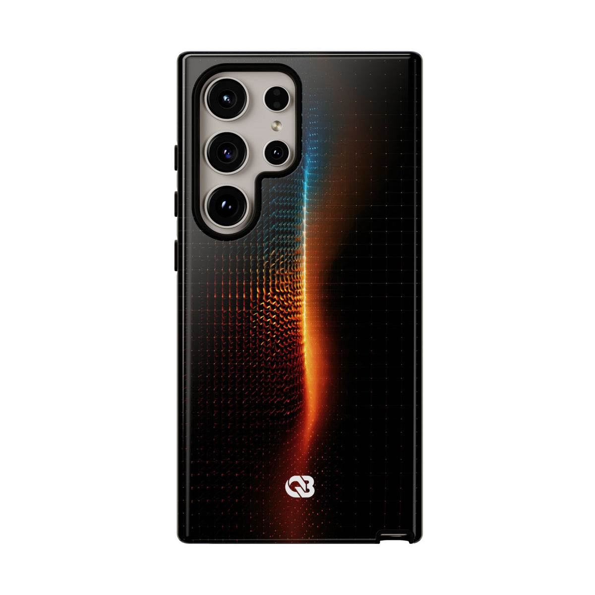 Luminous Refraction Grid · Tough Phone Case for Samsung · Black