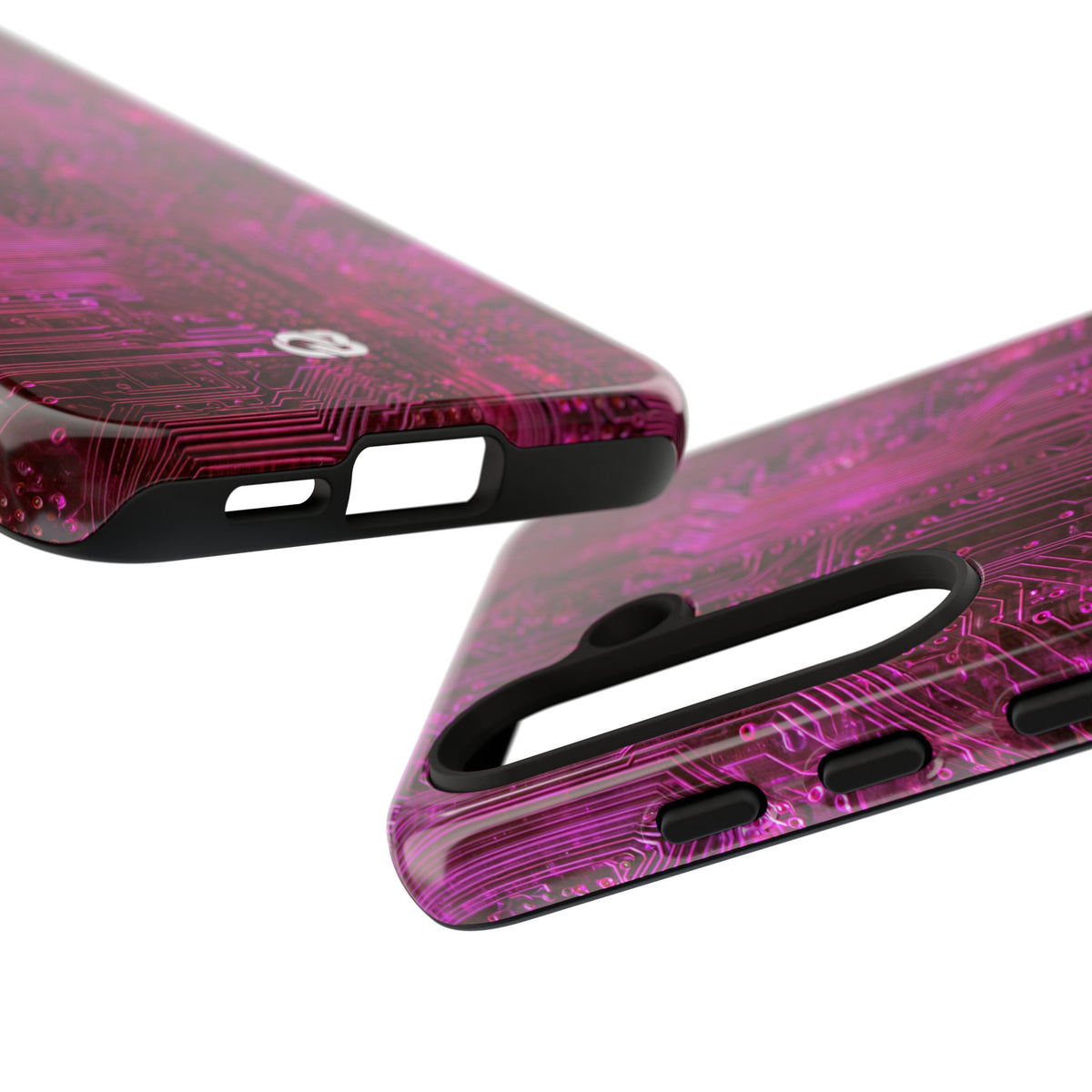 Magenta Circuit Trace · Tough Phone Case for Samsung · Pink