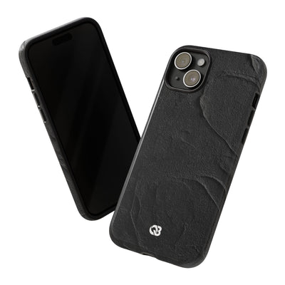 Obsidian Stucco Relief · Tough Phone Case for iPhone · Black