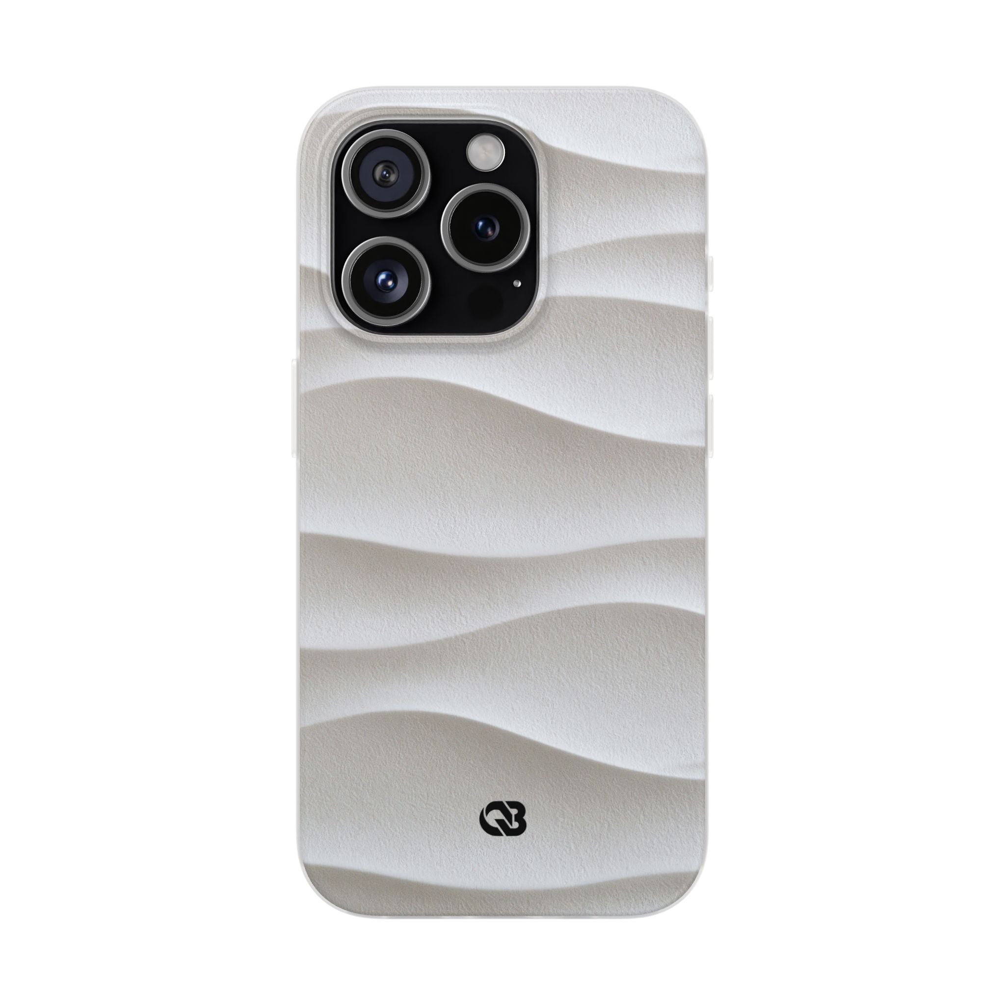 White Lite Phone Case for iPhone - Arctic Flow Ridges