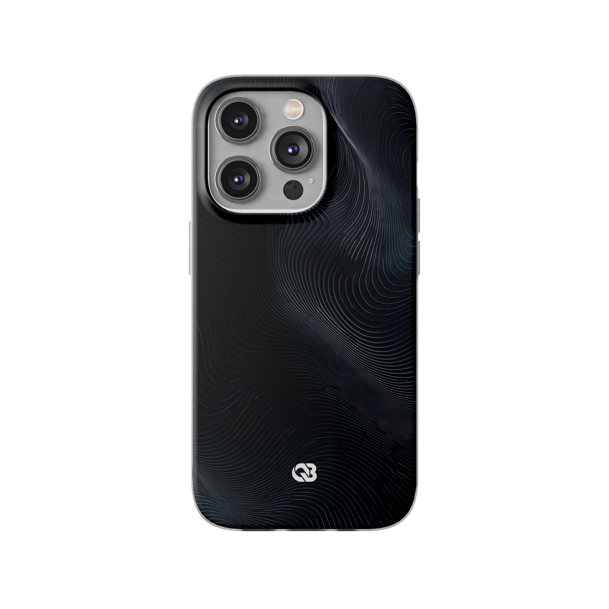 Black Lite Phone Case for iPhone - Obsidian Ridge Flux